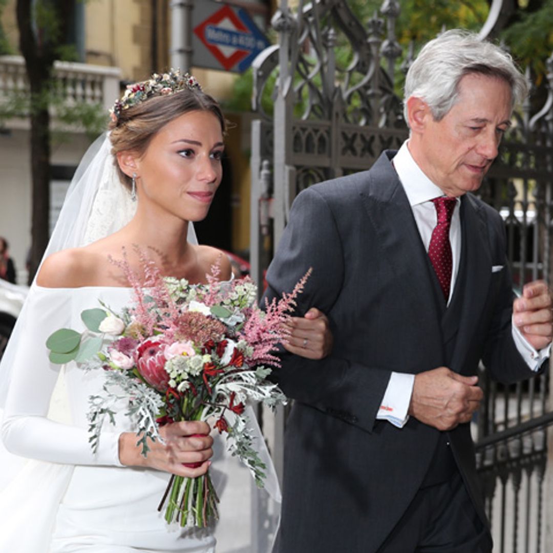 Josema Yuste, un emocionado padrino en la boda de su hija Ana