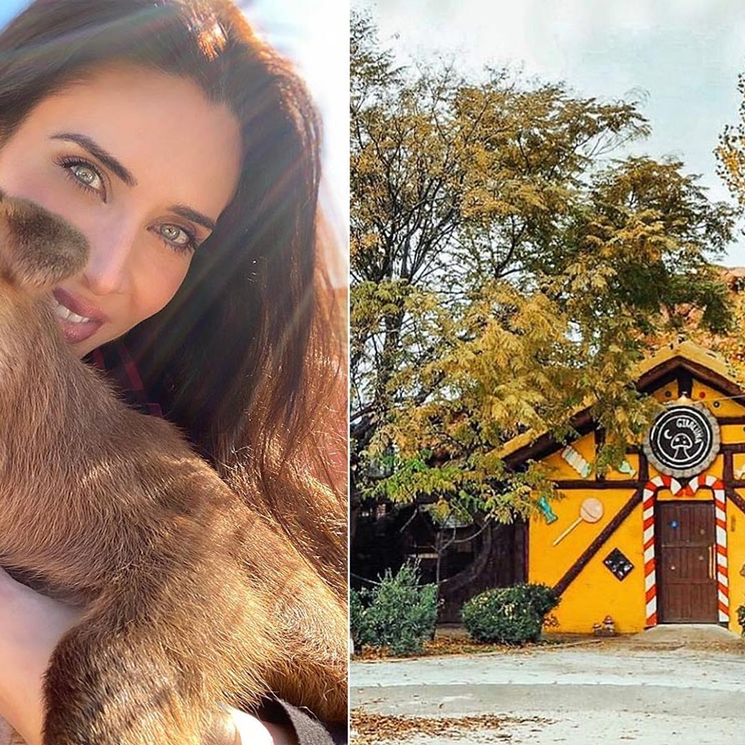 Pilar Rubio, en busca de pitufos junto a sus hijos en la Granja Escuela