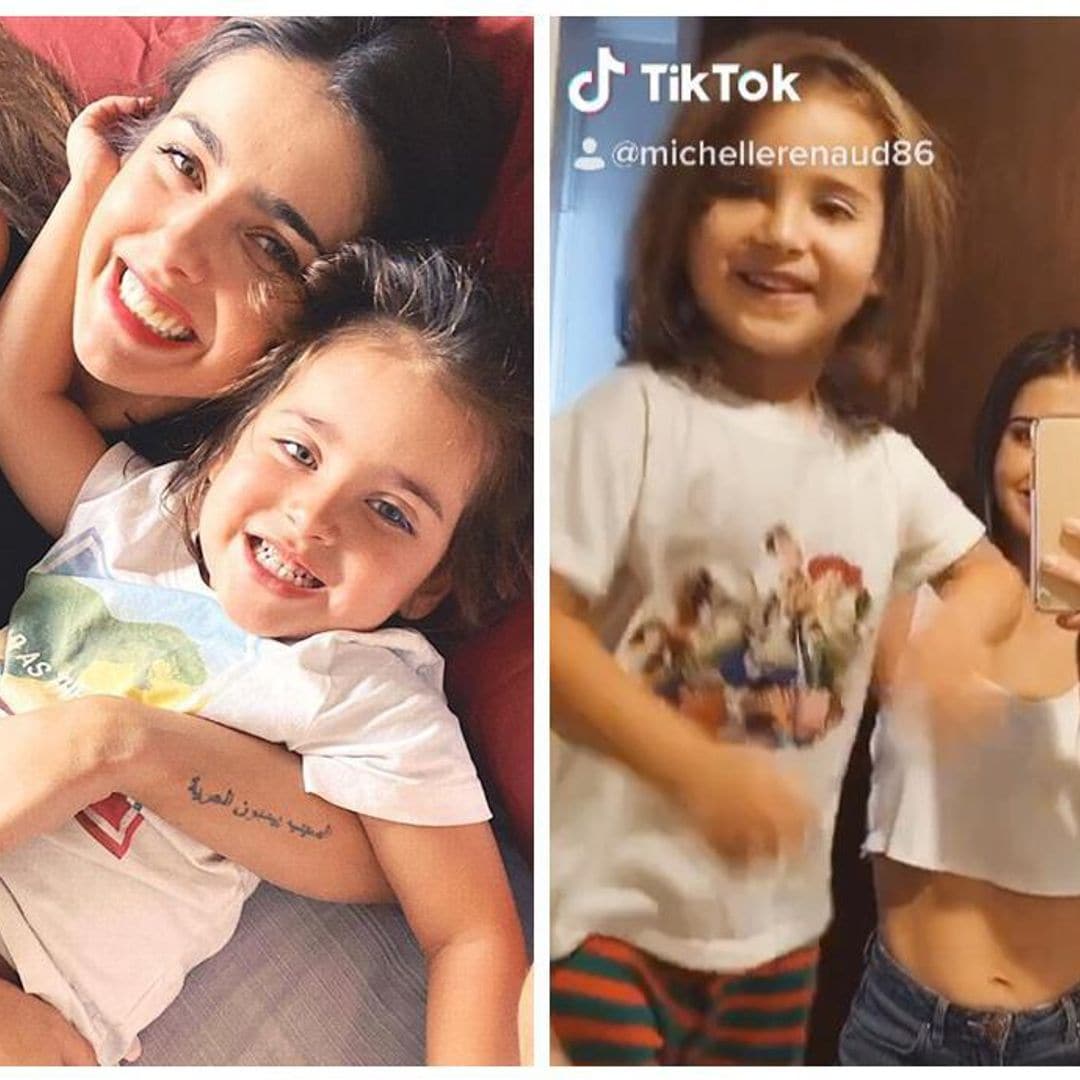 Michelle Renaud y su hijo Marcelo conquistan TikTok con el reto de moda