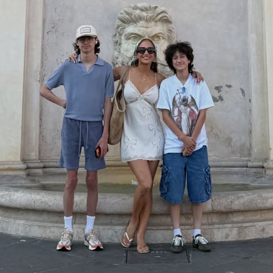 Jennifer Lopez y sus hijos, Max y Oskar, tres turistas en Italia antes de separar sus caminos por la universidad