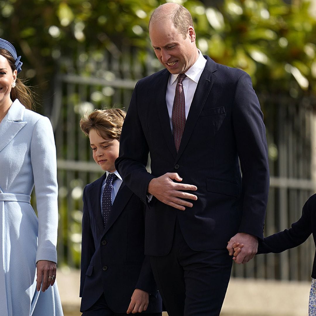 George y Charlotte de Cambridge, junto a sus primos, protagonistas de la misa de Pascua en Windsor