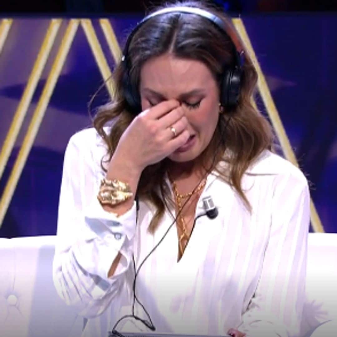 Jessica Bueno rompe a llorar al descubrir las duras palabras de Luitingo: 'Estoy en shock'