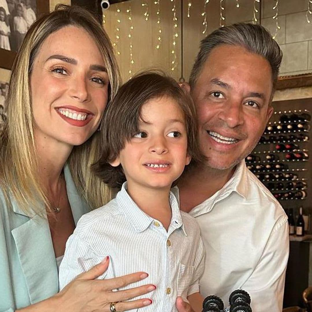 Daniel Sarcos y Alessandra Villegas viajan por primera vez con su hijo a Venezuela