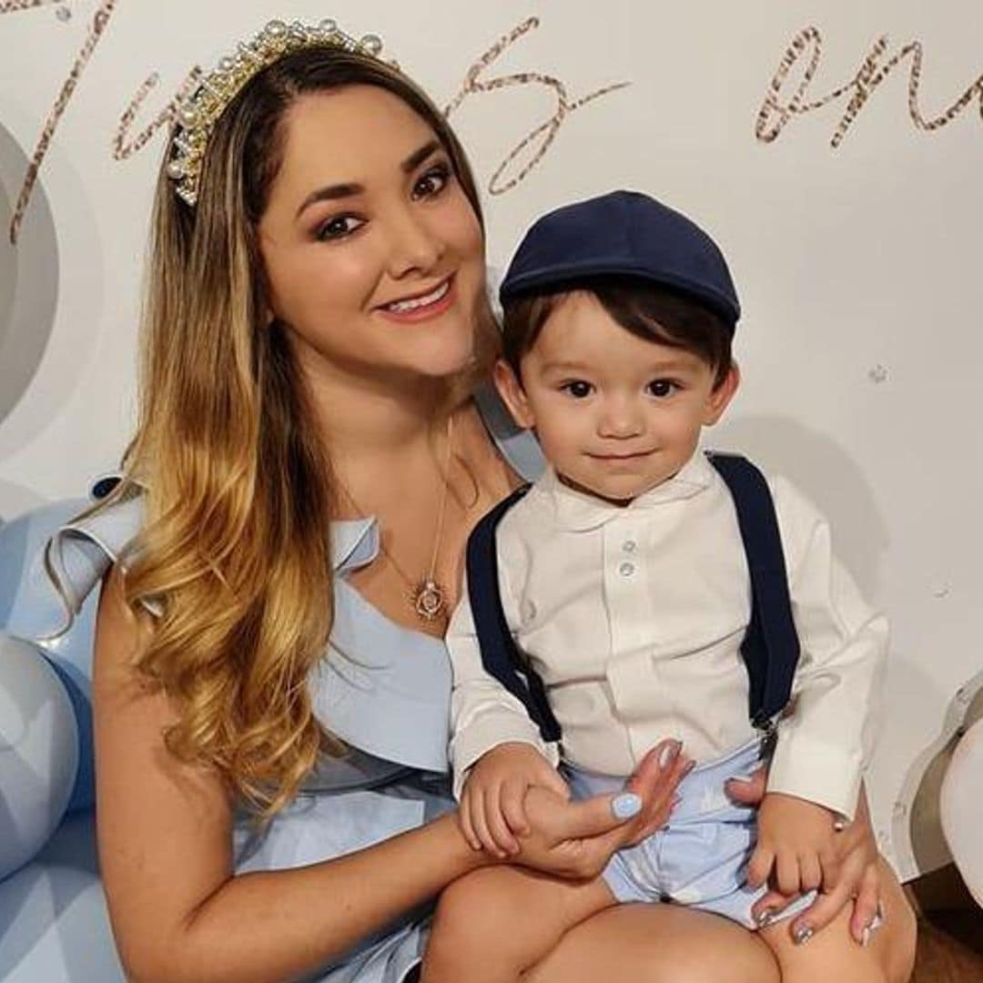Sherlyn enseña a su hijo André a compartir y divide opiniones en las redes