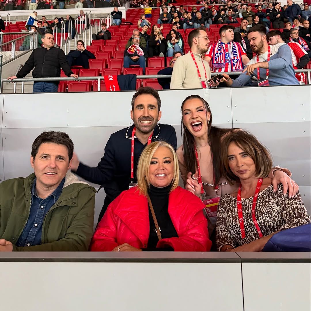 Belén Esteban irrumpe en la Copa del Rey por sorpresa en su debut de 'La familia de la tele'  