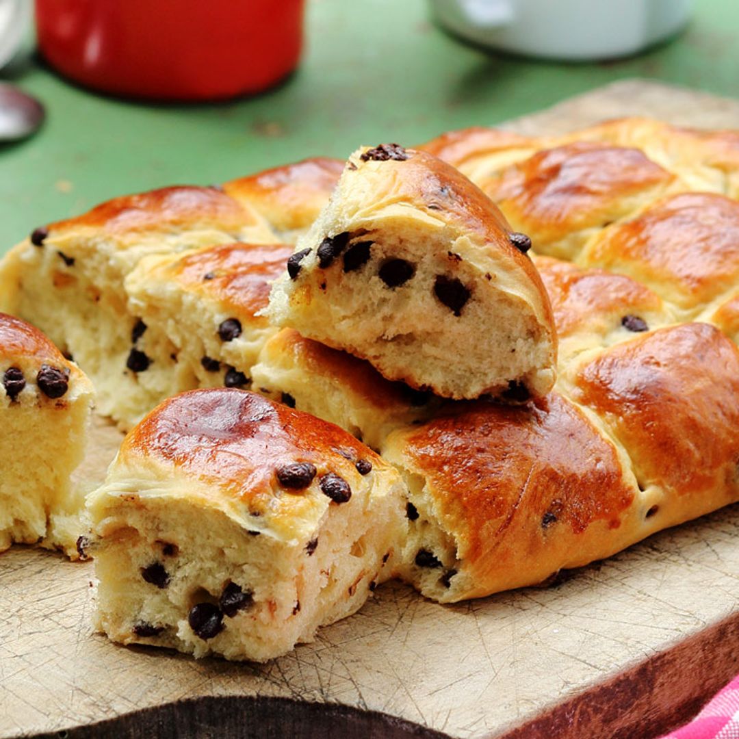 'Focaccia' con  chispas de chocolate