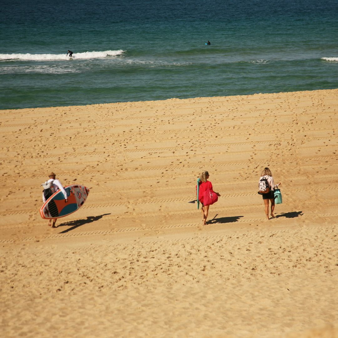 Playa de Seignosse, donde se celebran campeonatos de surf.