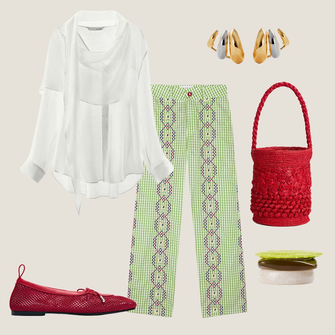 Bailarinas mesh: el look perfecto para una comida con amigas