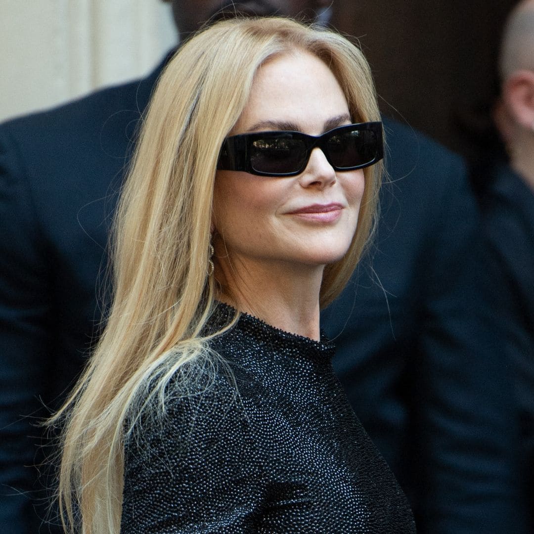 Nicole Kidman en el desfile de Balenciaga en la Paris Fashion Week en junio de 2024