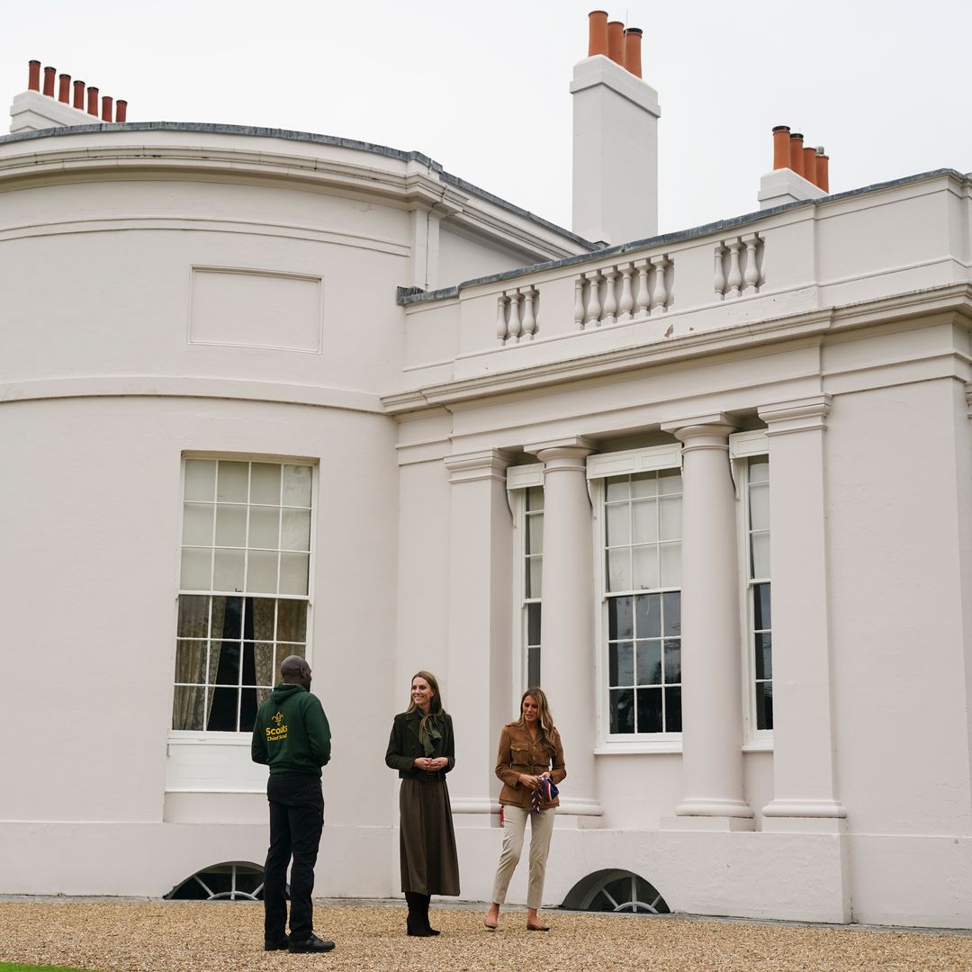 El llamativo encuentro de Kate Middleton y Malania Trump en los jardines de la antigua casa de Harry y Meghan