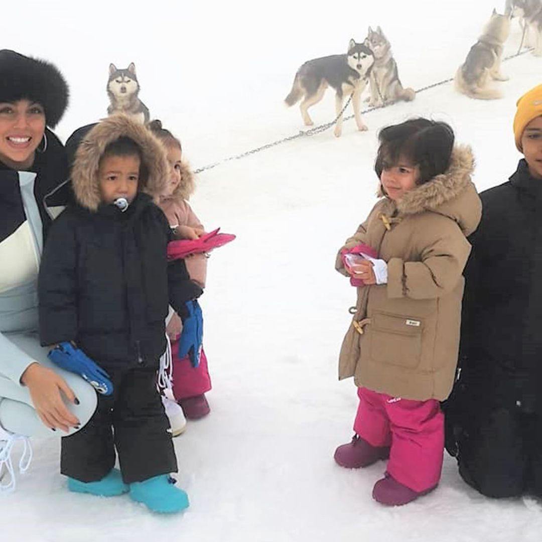 Georgina Rodríguez disfruta del 'pueblo de Papá Noel' a escasos días de la Navidad