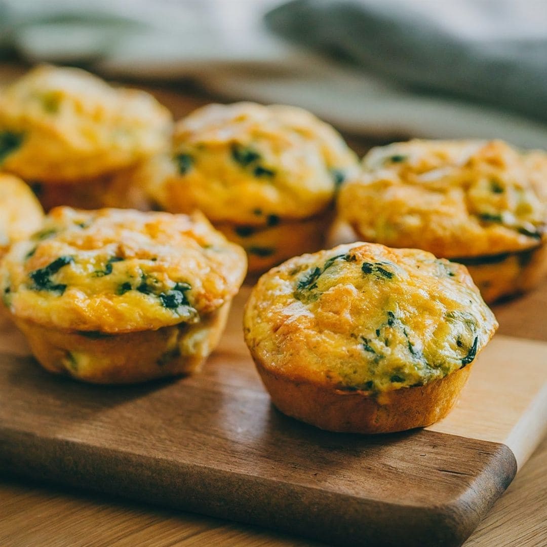 'Muffins' de verduras congeladas y queso
