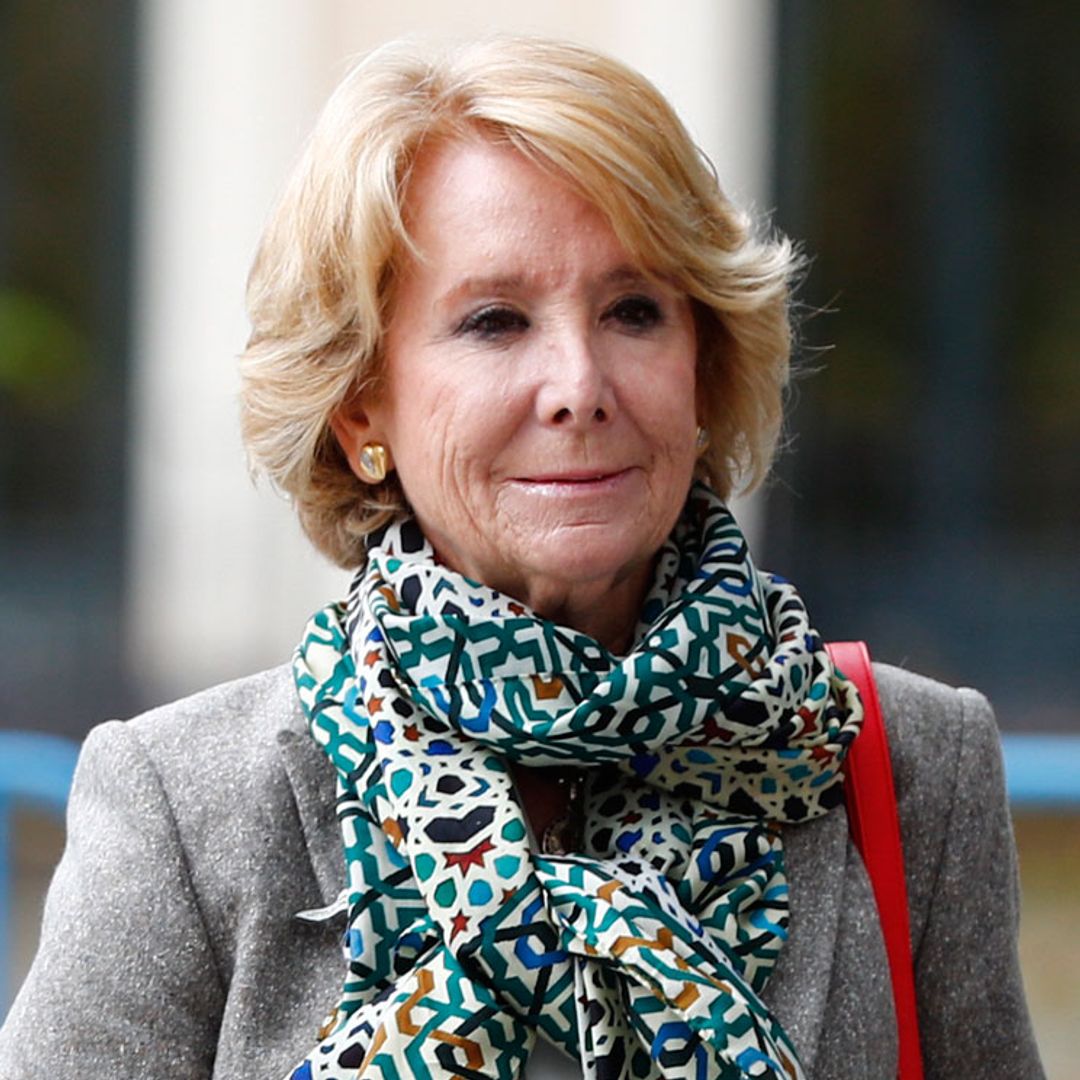 Esperanza Aguirre cuenta cómo avanza su recuperación tras abandonar el hospital