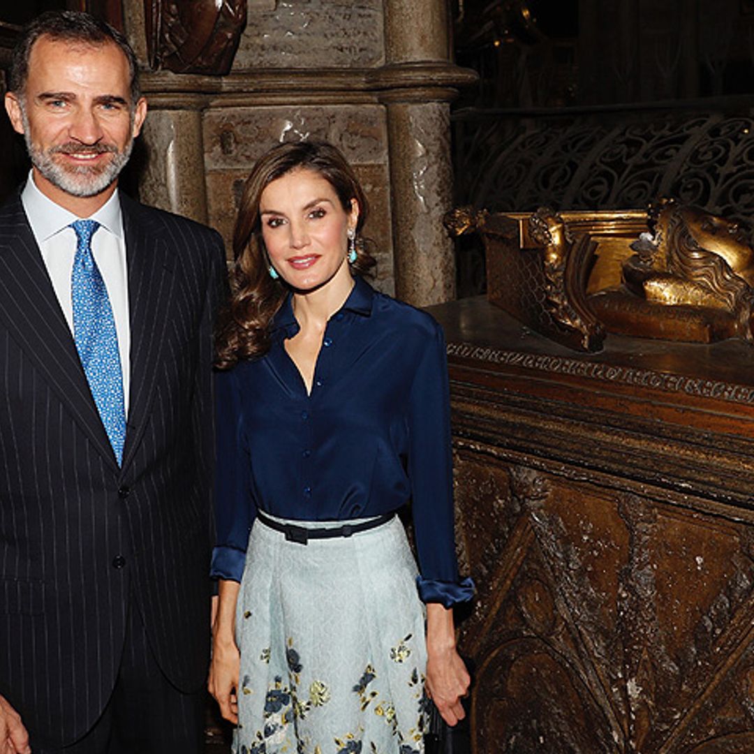 Los Reyes visitan la tumba de Leonor de Castilla recordando lazos familiares