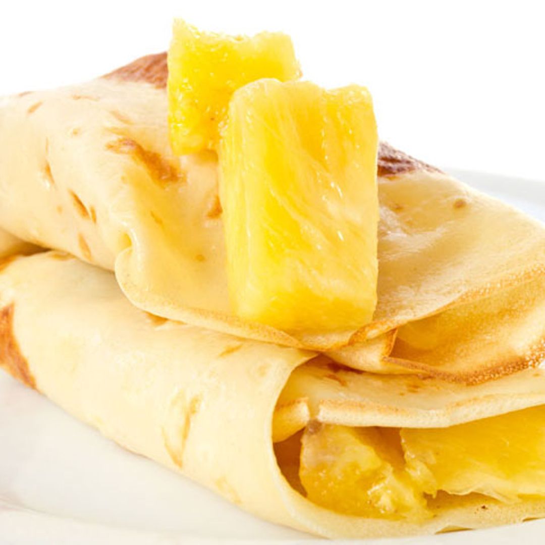 Crepes de piña 'sugar free'