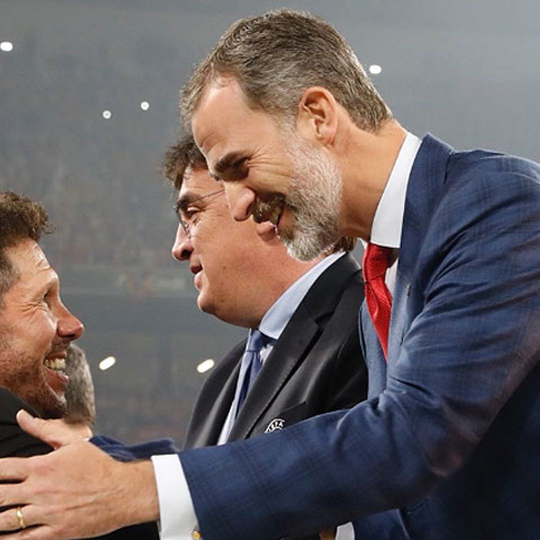 El rey Felipe celebra en Lyon la tercera Europa League del Atlético de Madrid