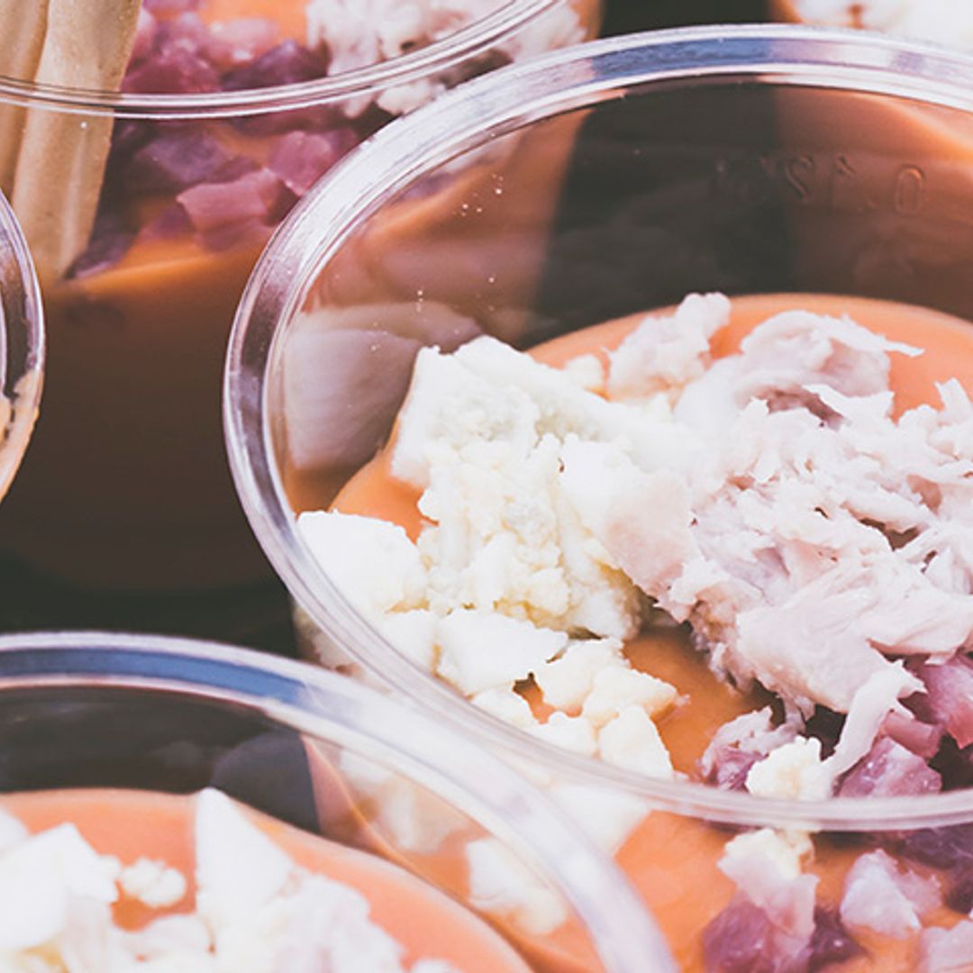 Para los amantes del pescado: salmorejo con atún