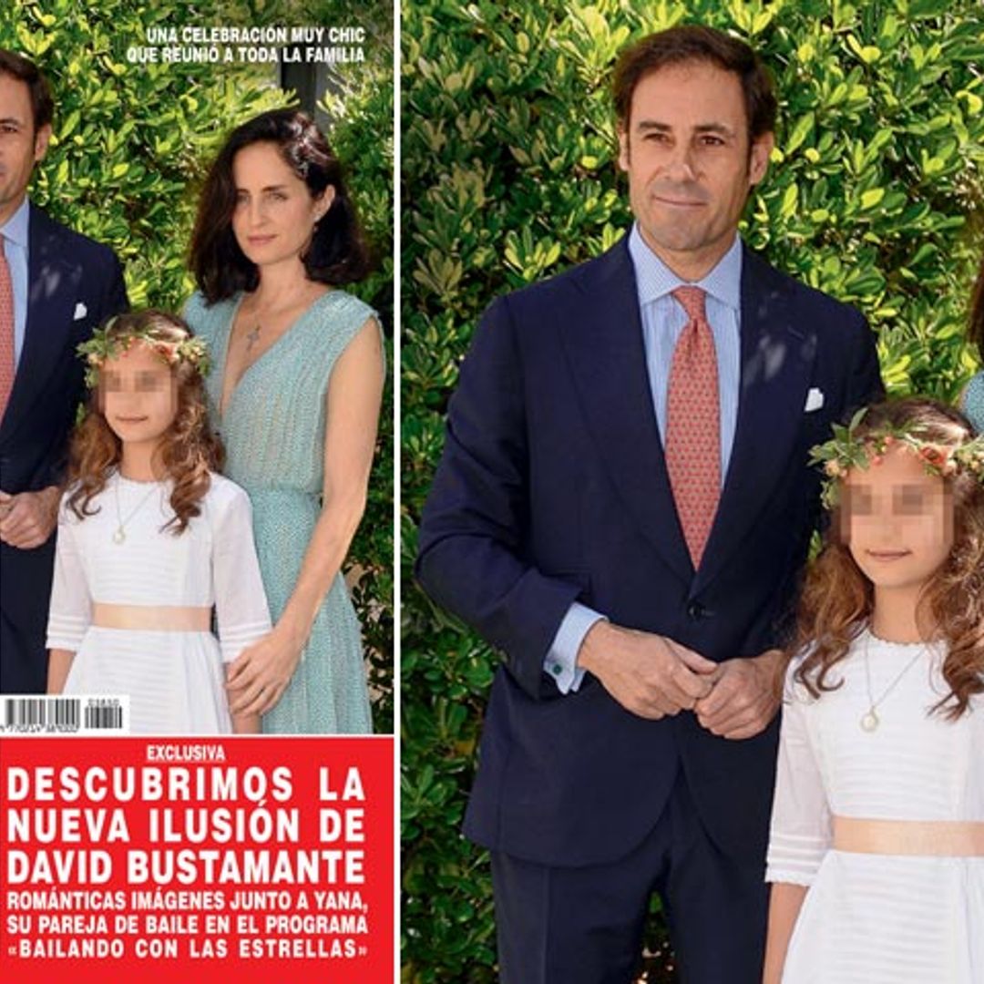 En ¡HOLA!, Carolina Herrera y Miguel Báez 'El Litri' juntos por primera vez tras su separación, en la comunión de su hija