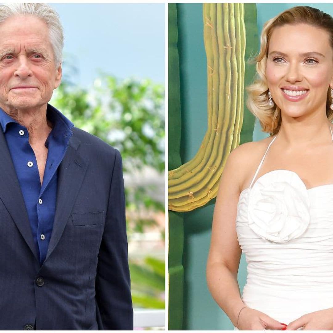 Michael Douglas descubre que es pariente de Scarlett Johansson