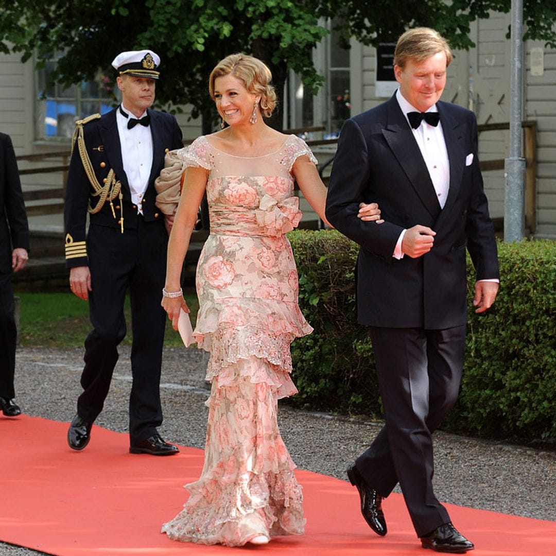 El vestido de flores de Máxima y otras invitadas que impactaron en la preboda de Victoria de Suecia