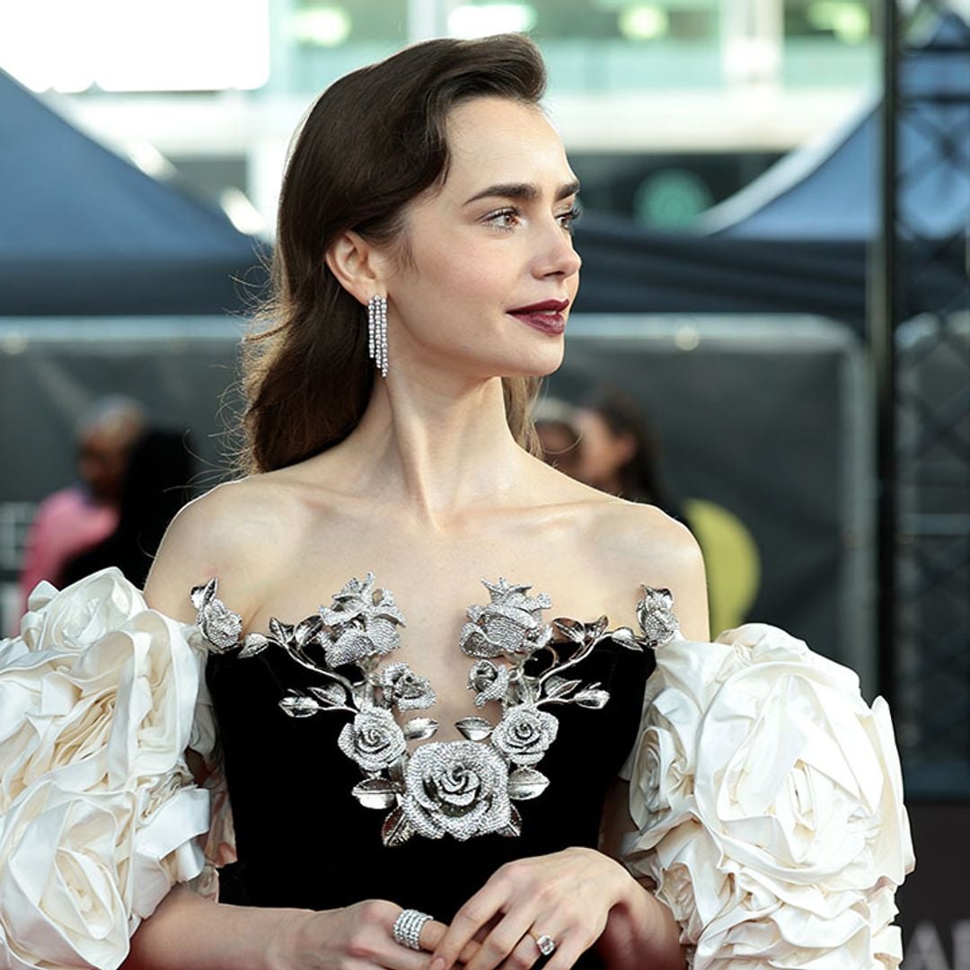 Lily Collins se inspira en su look favorito de 'Emily en París' para deslumbrar en los BAFTA