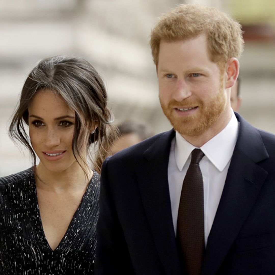 Meghan Markle y el príncipe Harry juntos en un acto tras el nacimiento de su sobrino