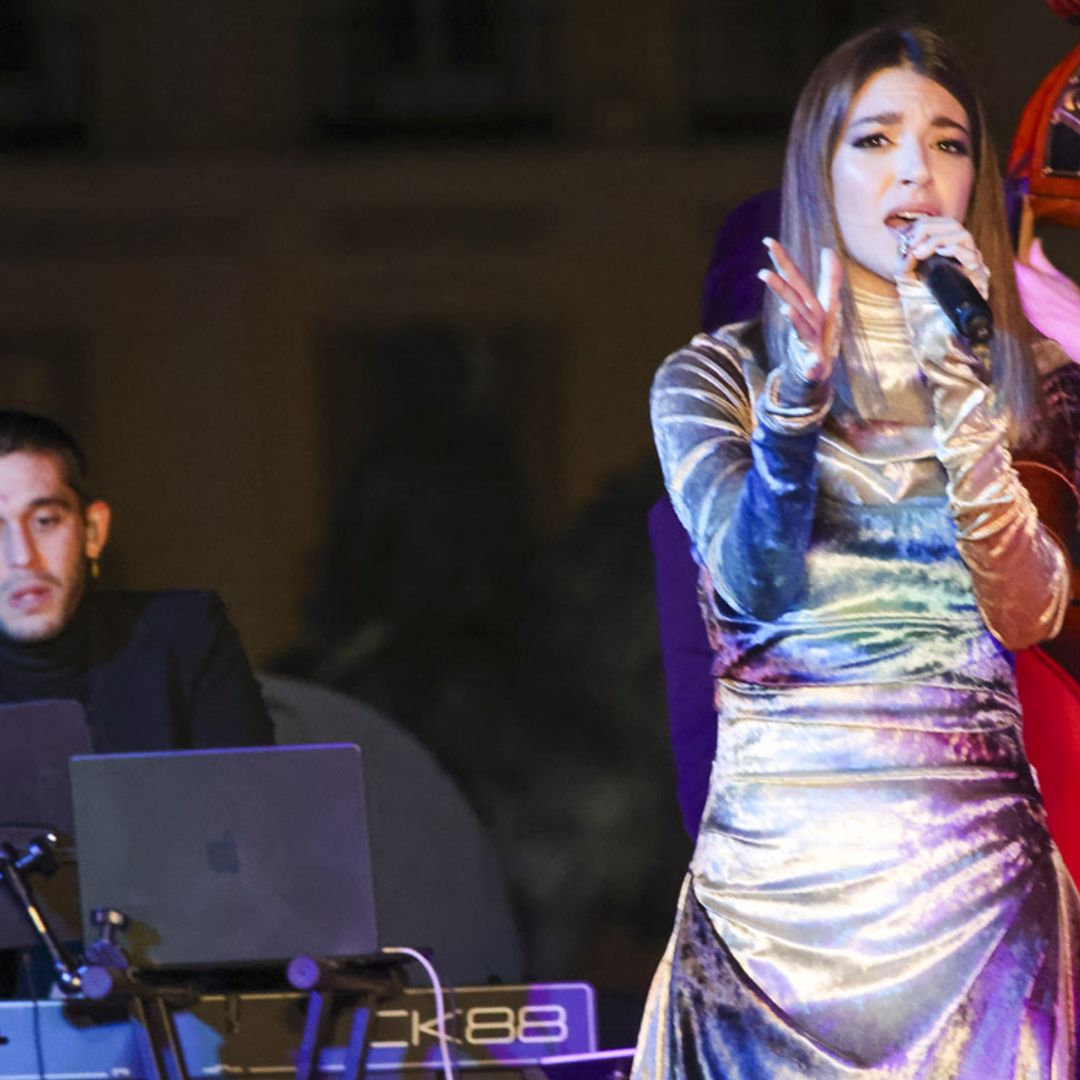 Ana Guerra y Víctor Elías protagonizan el multitudinario encendido de luces navideñas en Madrid