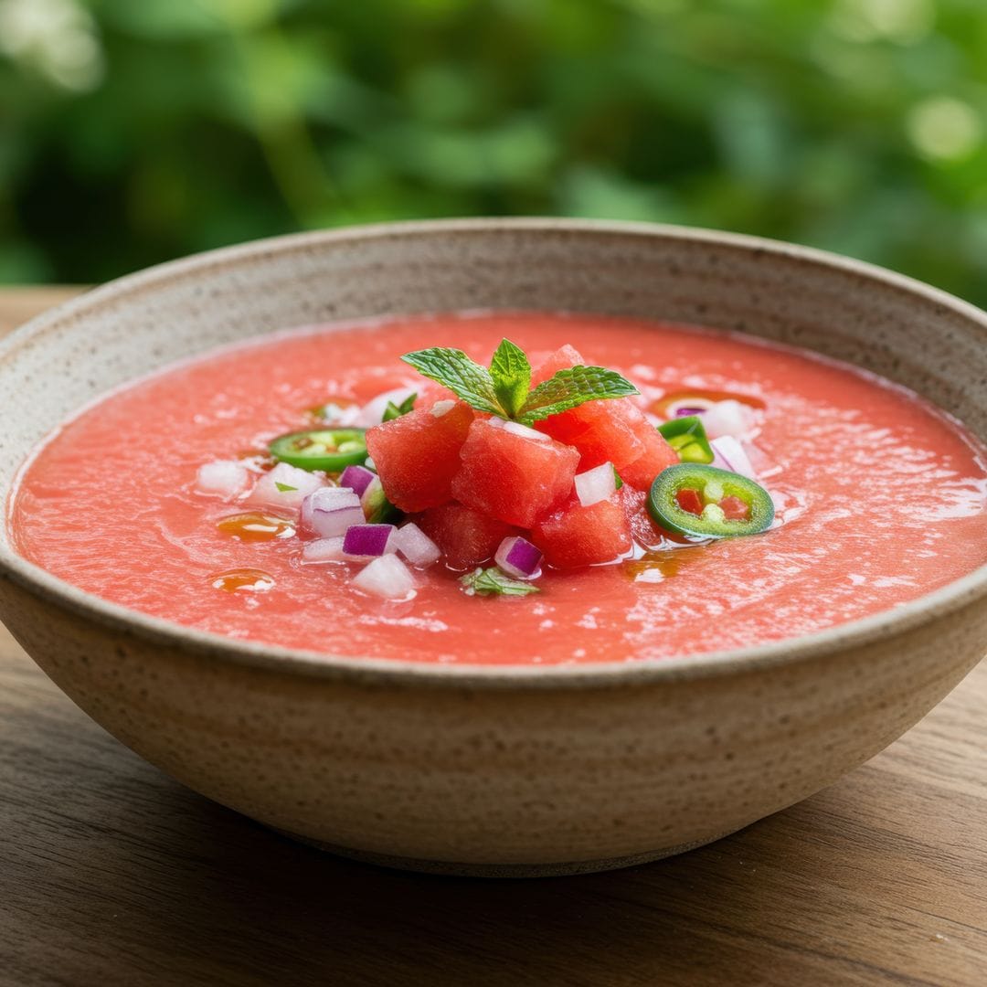 Gazpacho de sandía: receta fácil, rápida y refrescante