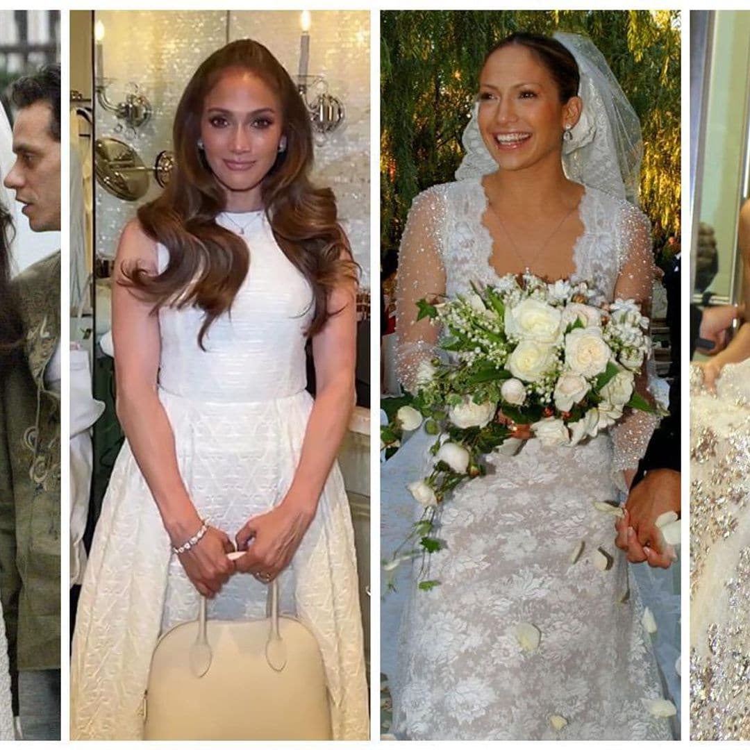 Todas las veces que Jennifer Lopez se ha vestido de novia
