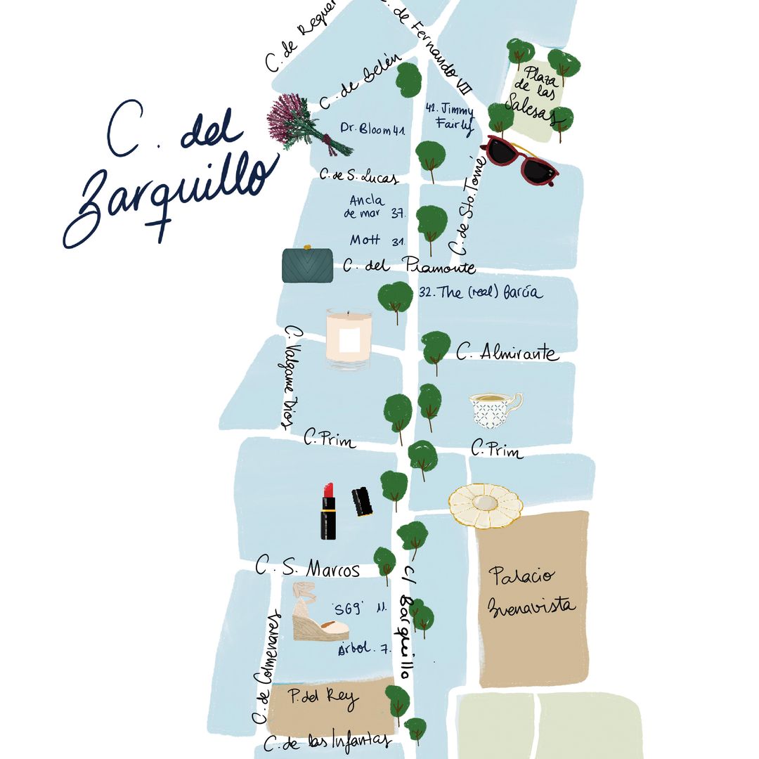mapa chueca calle barquillo