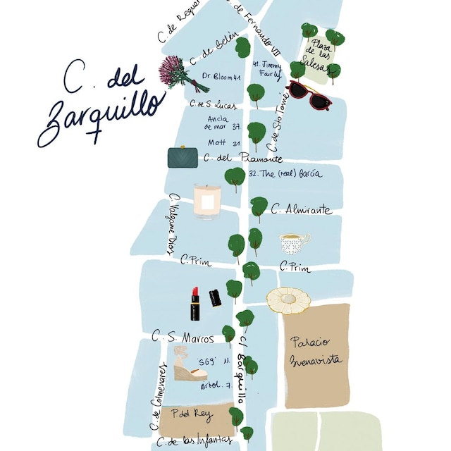 mapa chueca calle barquillo