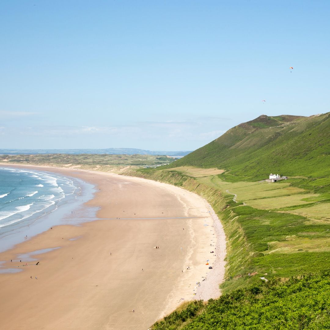 Playa Rhossili, península de Gower, Gales