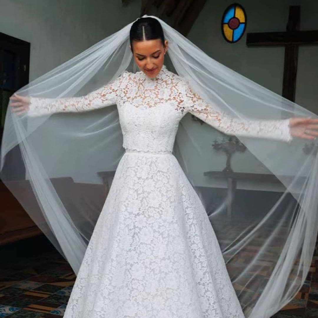 Lorena, la novia del vestido de encaje inspirado en Grace Kelly que cambió Nueva York por Uruguay para su boda  