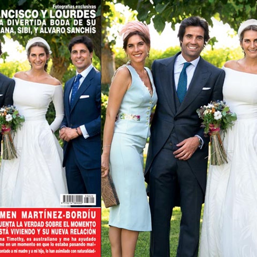 En ¡HOLA!, Francisco Rivera y Lourdes Montes, en la divertida boda de su hermana Sibi y Álvaro Sanchís