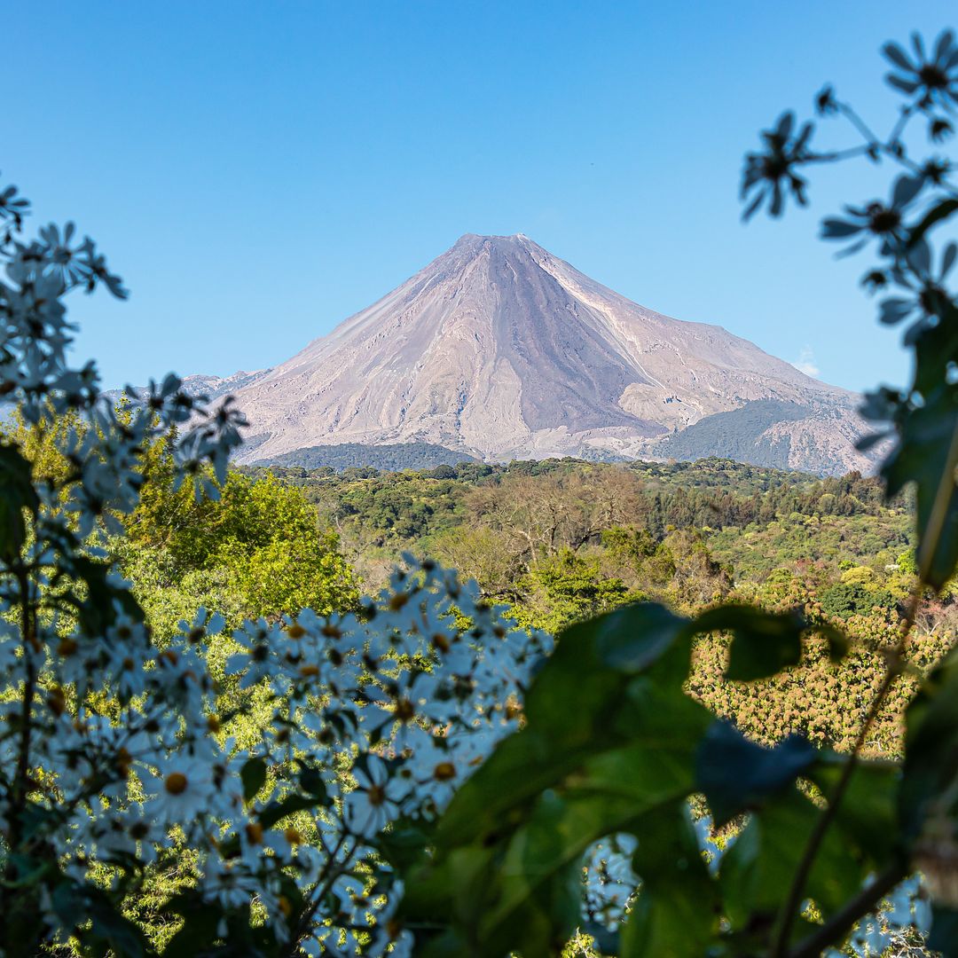 Complejo volcánico del volcán Colima en México