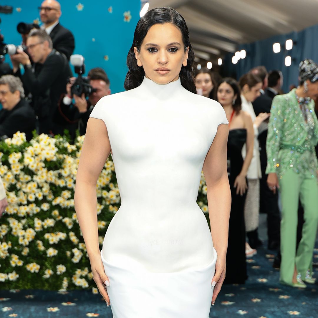 NEW YORK, NEW YORK - MAY 05: RosalÃ­a attends the 2025 Met Gala Celebrating "Superfine: Tailoring Black Style" at Metropolitan Museum of Art on May 05, 2025 in New York City.  (Photo by Dimitrios Kambouris/Getty Images for The Met Museum/Vogue)