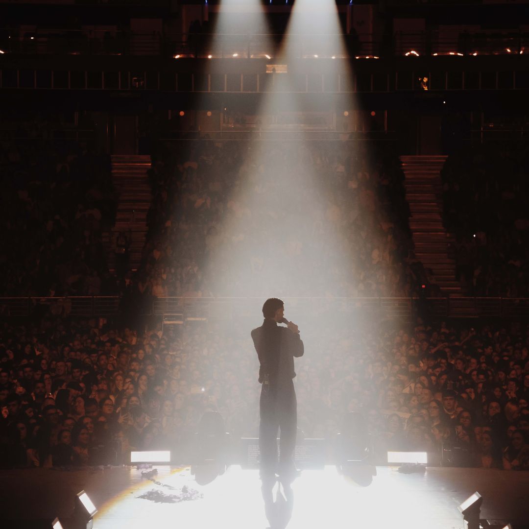 Imágenes de Abraham en econcierto celebrado este pasado 11 de enero en el Movistar Arena ane más de 13.000 personas 