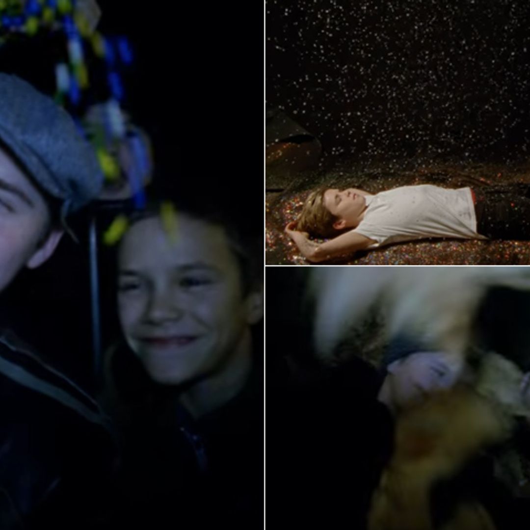 ¡Peleas de hojas y mucha purpurina! No te pierdas el tierno videoclip de Cruz Beckham con sus hermanos