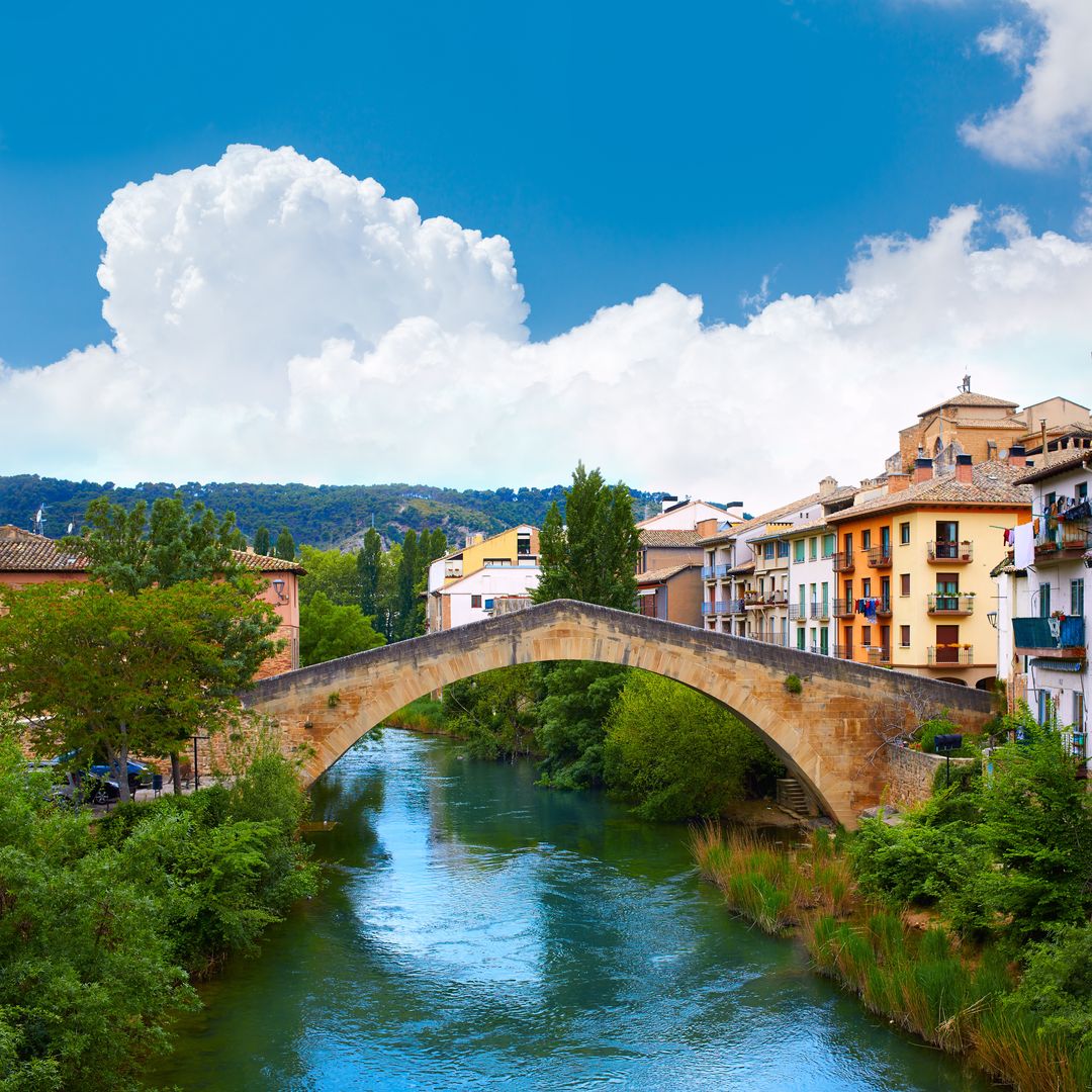 Puente de Estella en el Camino Francés de Santiago, Navarra