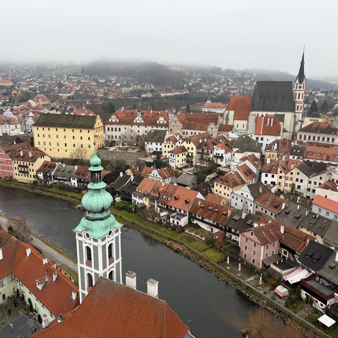 Vistas de Cesky Krumlov desde la Torre del Castillo