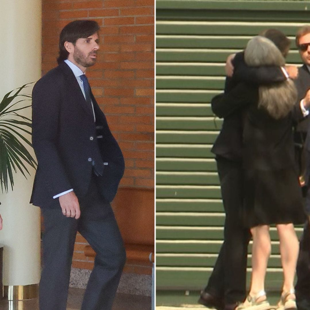 El abrazo más significativo de Isabel Chávarri a su sobrino Álvaro Falcó tras darle el último adiós a su hermana
