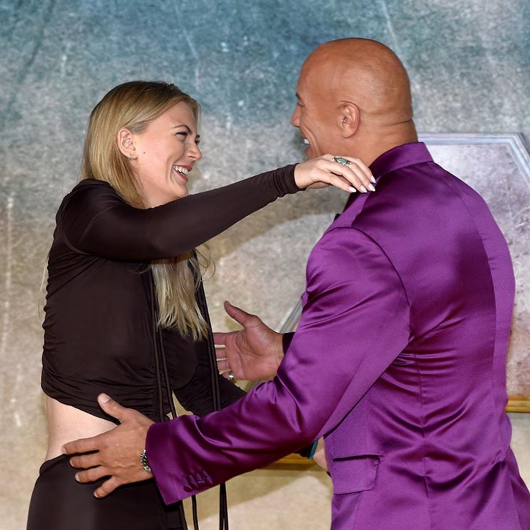 El abrazo de la hija de Daniel Craig a su ídolo Dwayne Johnson