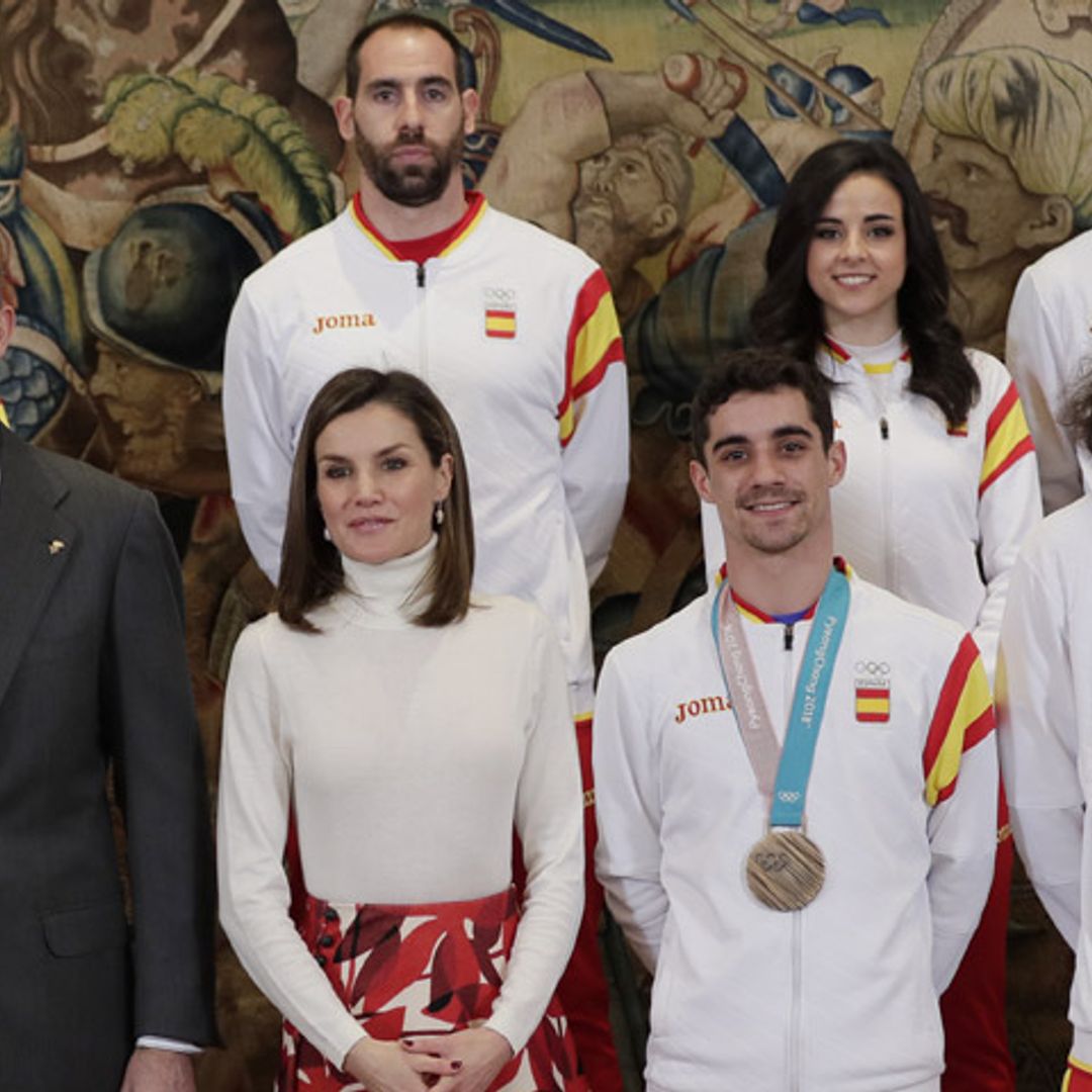 Tras el frío de Corea del Sur, los deportistas españoles reciben la cálida bienvenida de los Reyes
