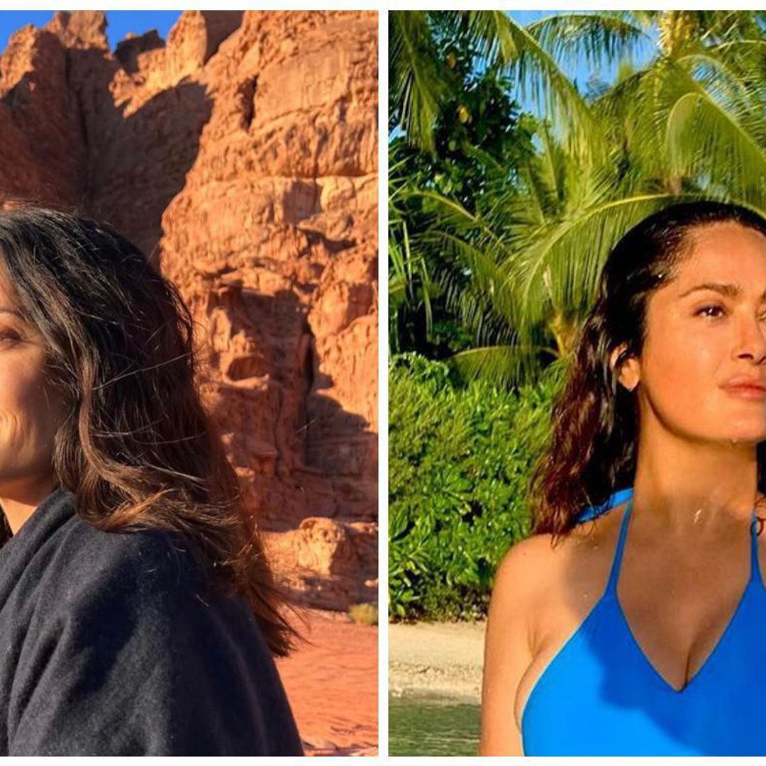 Salma Hayek y sus exóticas vacaciones por el mundo