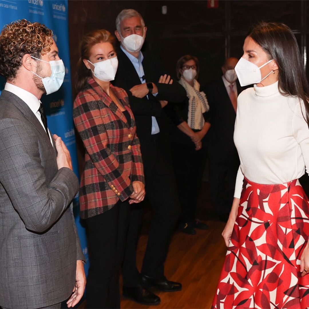 Doña Letizia suma fuerzas con David Bisbal por el bienestar de los niños