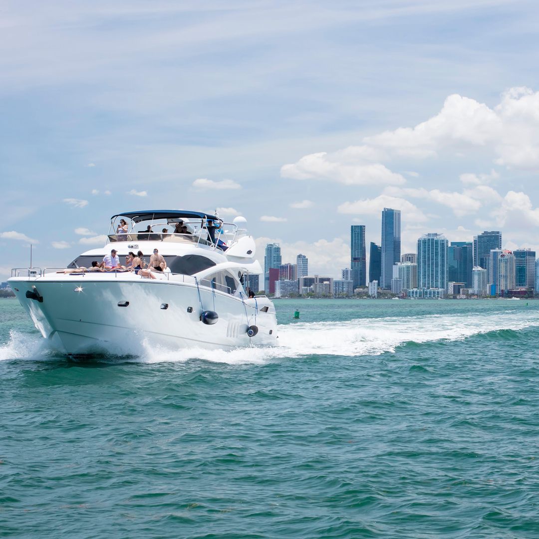 Barco en Miami, Florida, USA