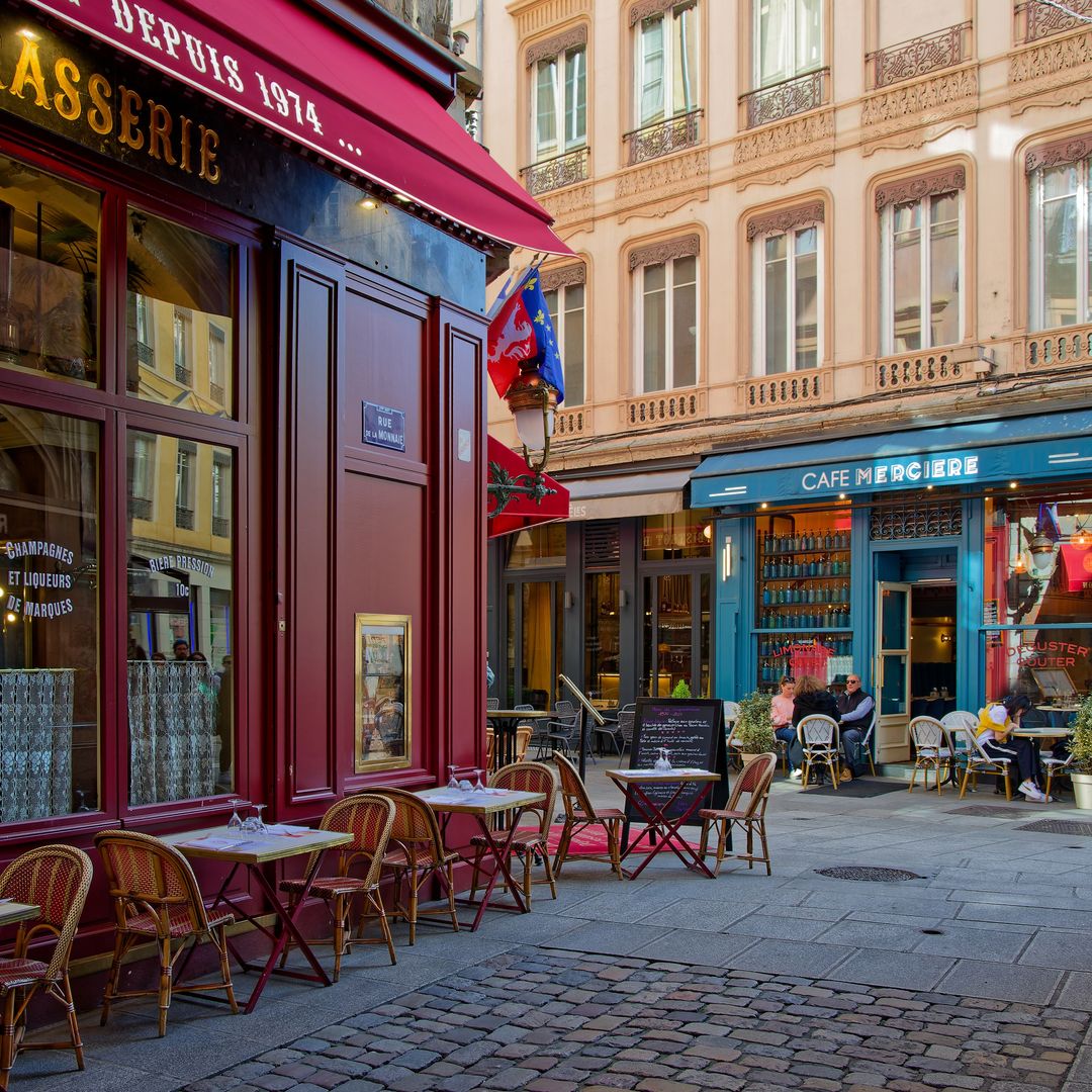 Los tradicionales bouchons lioneses, Lyon, Francia
