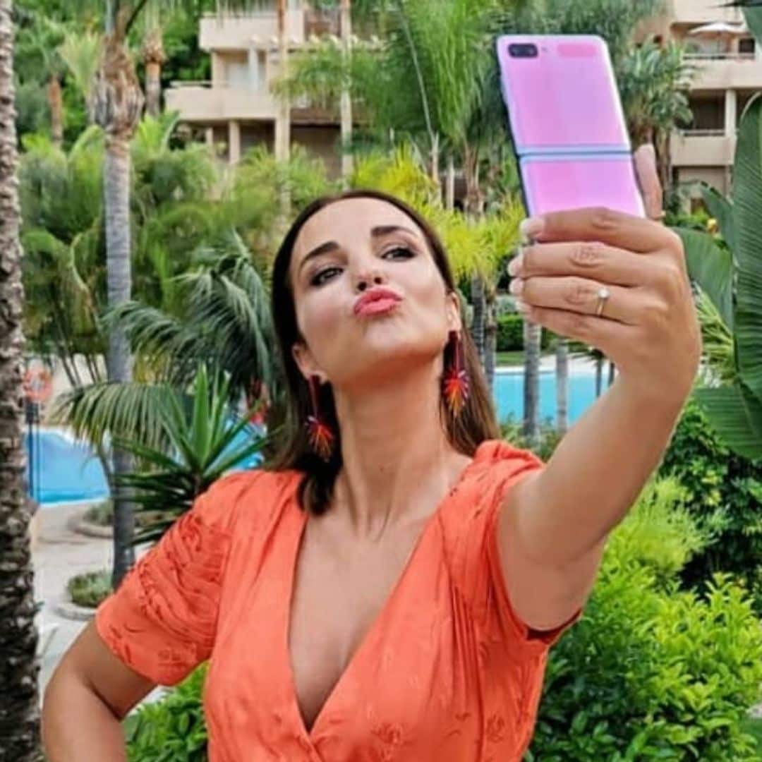 Paula Echevarría muestra el divertido 'making of' de su foto más arriesgada