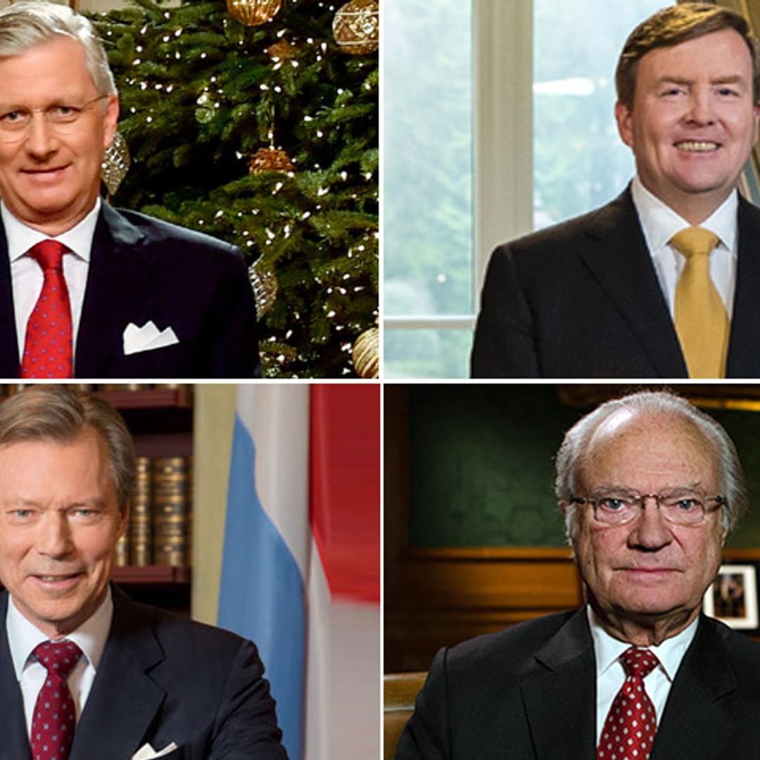 Los reyes europeos felicitan la Navidad