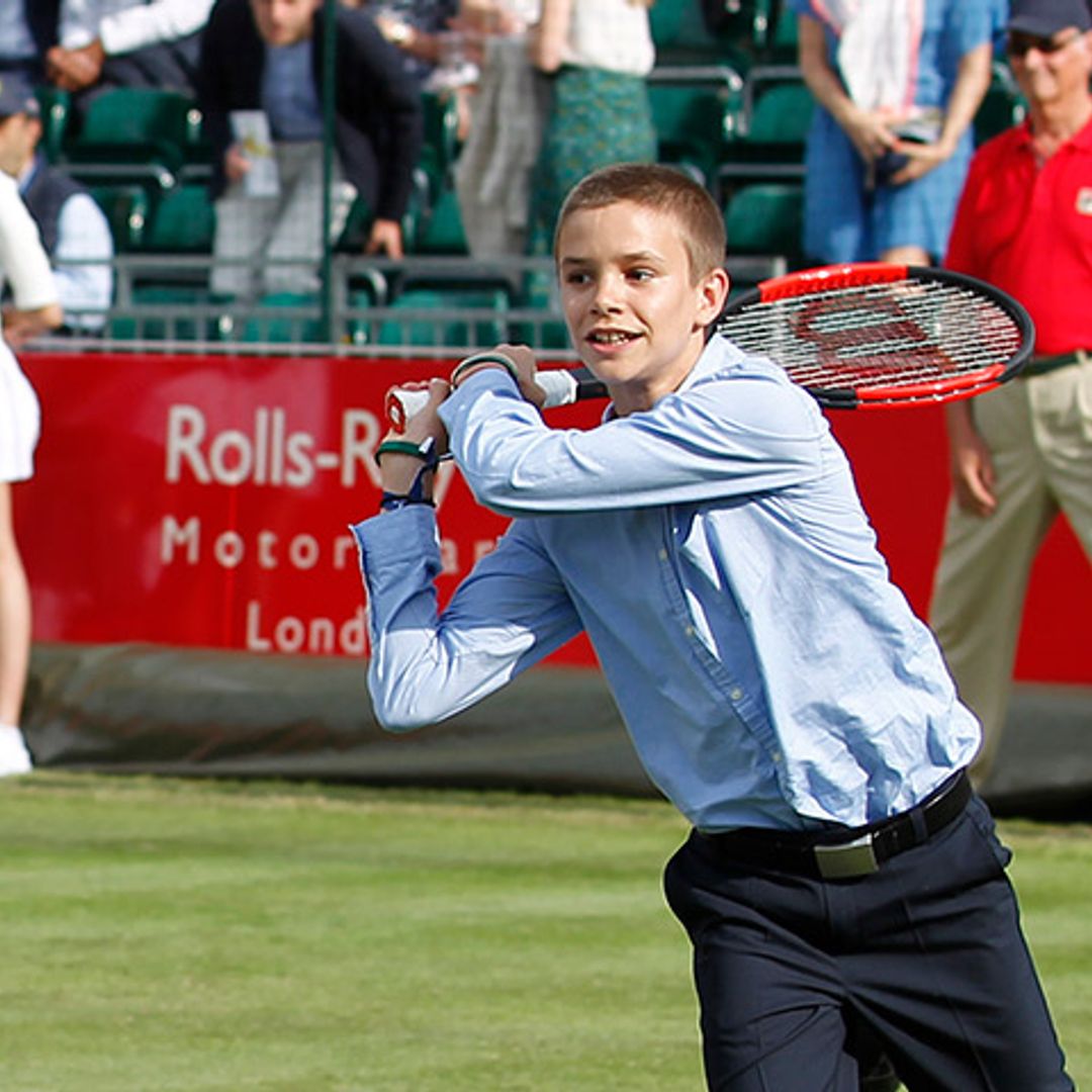 Victoria y David Beckham dispuestos a convertir a su hijo Romeo en estrella del tenis
